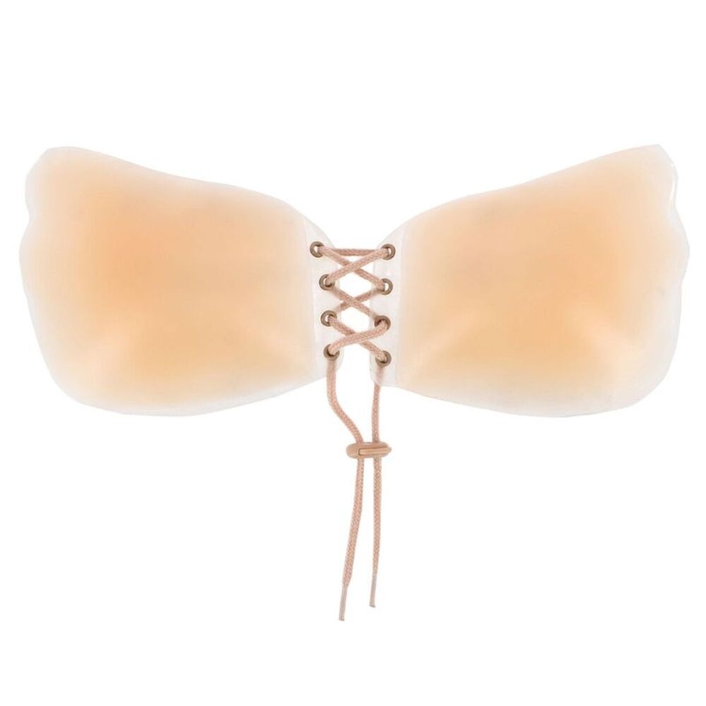 CTM Women's Reusable Seamless Silicone Adhesive Sticky Bra